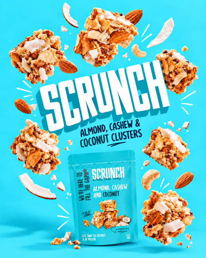 Almond, Cashew & Coconut Clusters - Box of 12 x 40g