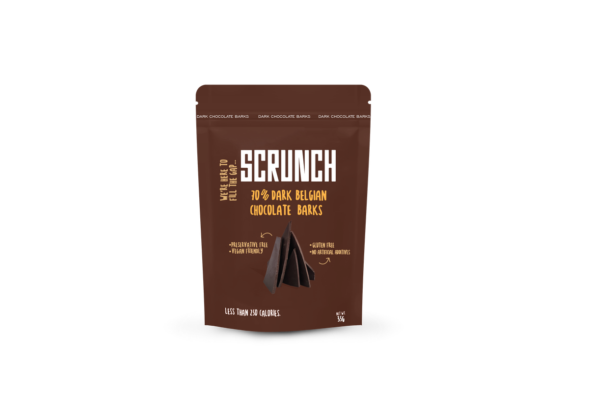 Belgian 70% Dark Chocolate Plain Barks - Box of 12 x 35g