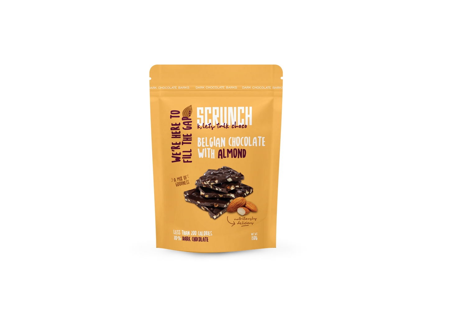 Belgian Dark Chocolate Almond Barks