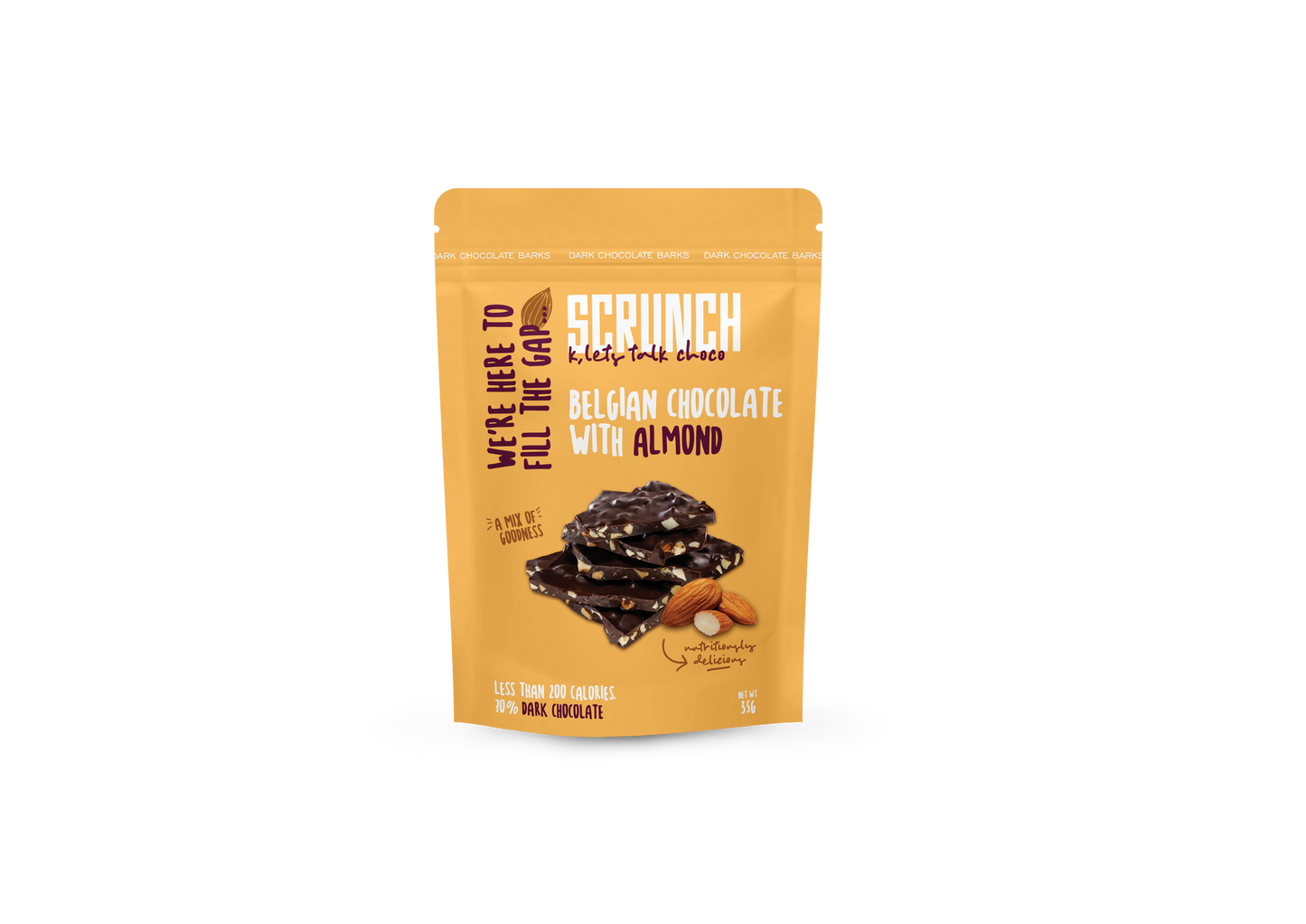 Belgian Dark Chocolate Almond Barks