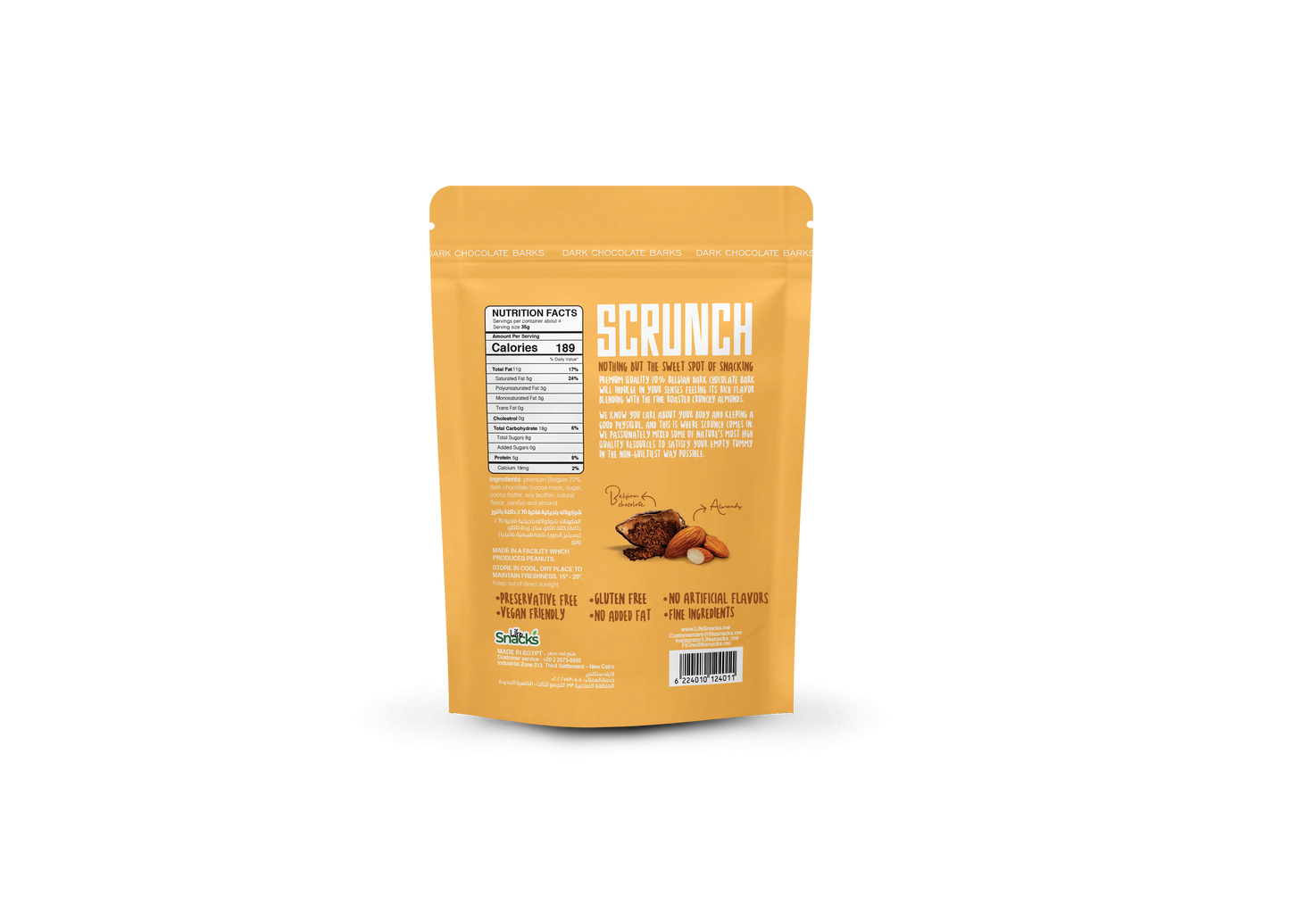 Belgian Dark Chocolate Almond Barks