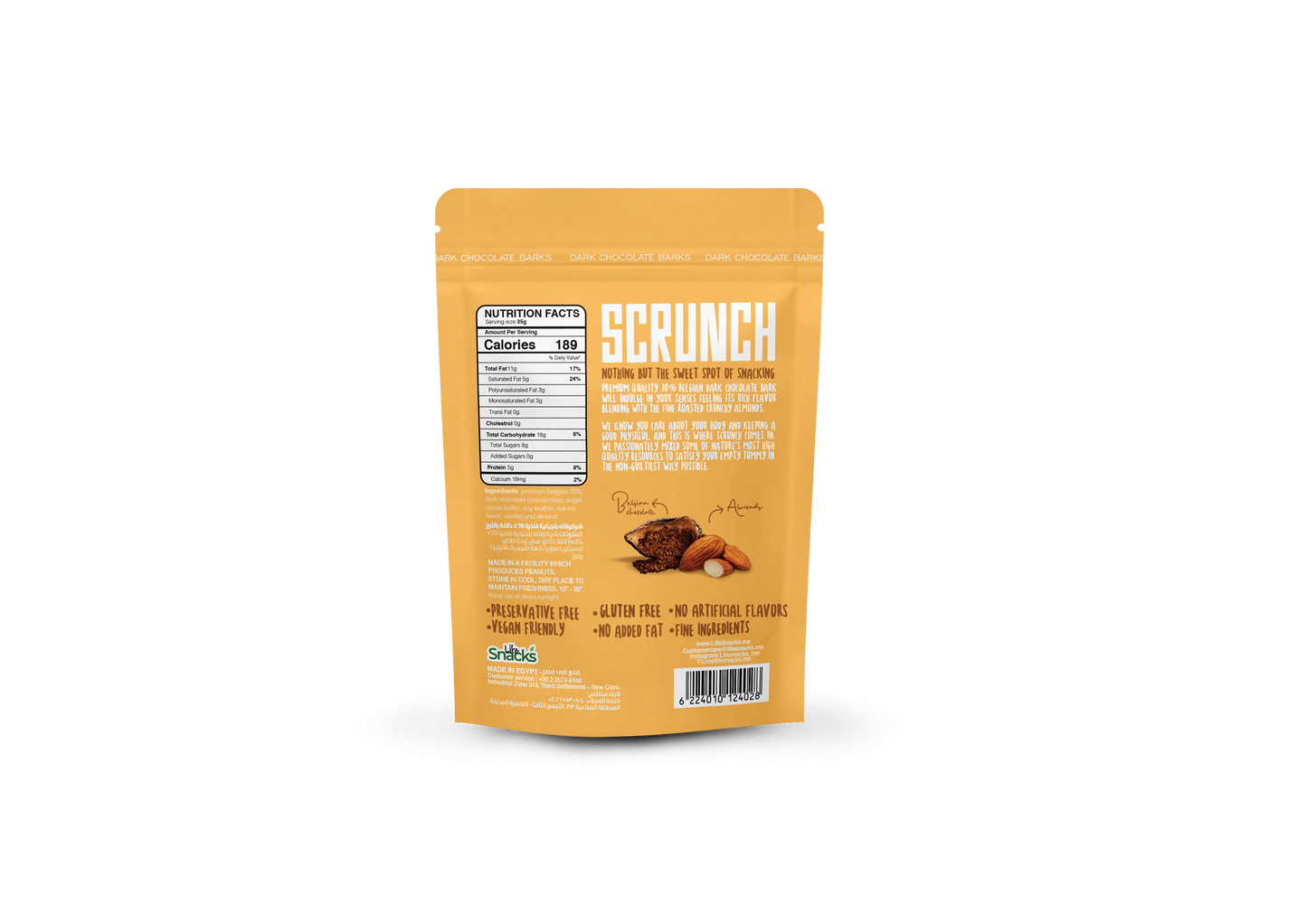 Belgian Dark Chocolate Almond Barks