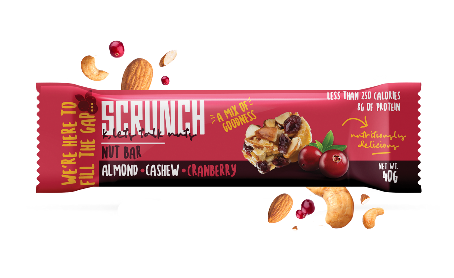Almond, Cashew, Cranberry Bar