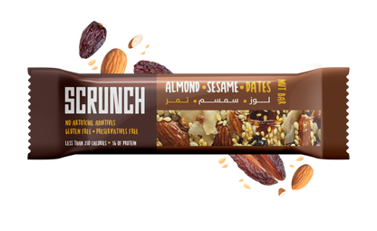 Almond, Dates, Sesame Bar