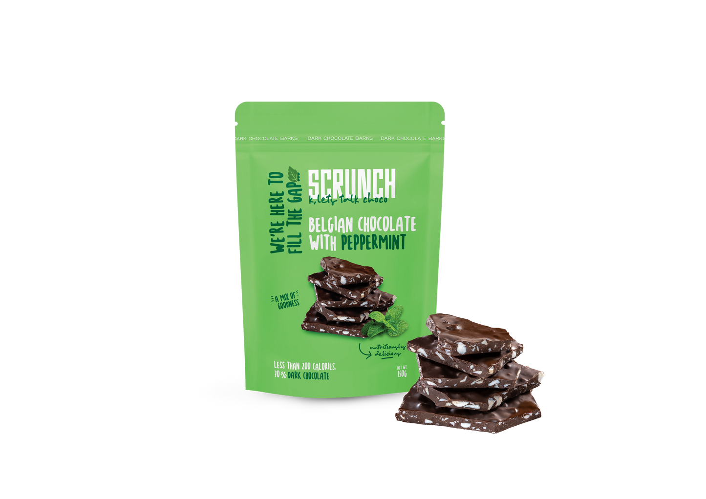 Belgian Dark Chocolate Peppermint Barks