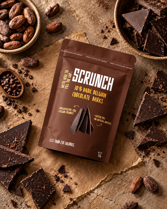 Belgian 70% Dark Chocolate Plain Barks - Box of 12 x 35g