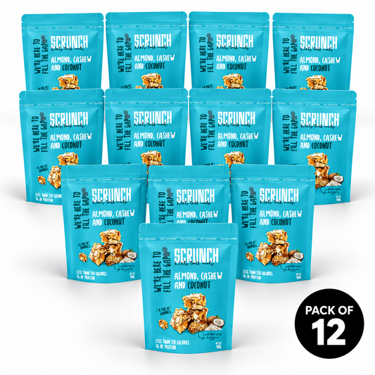 Almond, Cashew & Coconut Clusters - Box of 12 x 40g