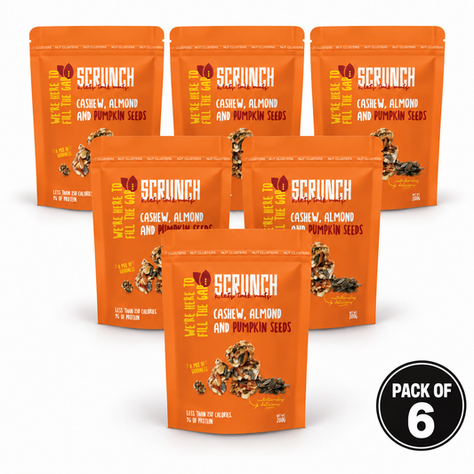 Cashew, Almond & Pumpkin Seed Clusters - Box of 6 x 200g