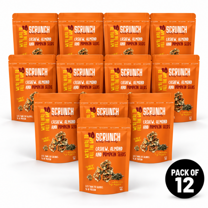 Cashew, Almond & Pumpkin Seed Clusters - Box of 12 x 40g